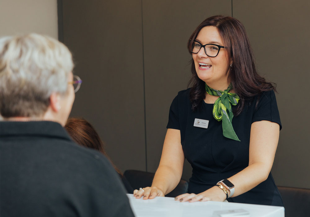 Our team member Emma Denton attending to our patients